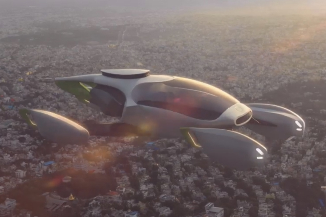 Ola Electric Ola AirPro hybrid-electric VTOL passenger concept design Ola Electric Ola AirPro hybrid-electric VTOL passenger concept design